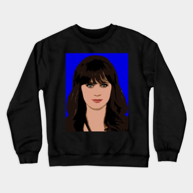 zooey deschanel Crewneck Sweatshirt by oryan80